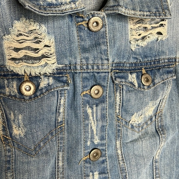 Highway Jeans Denim Cropped Jean Vest - Picture 3 of 6